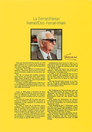 Lot #831 Enzo Ferrari Program - Image 1