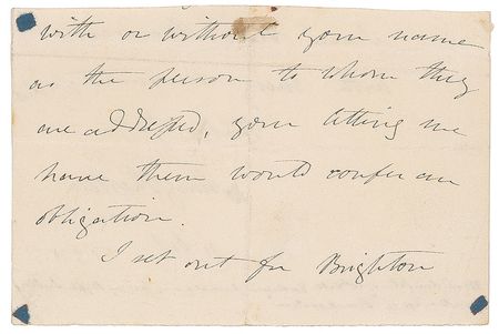 Lot #461 Mary Shelley: Scarce Halloween-dated autograph from the author of Frankenstein - Image 2