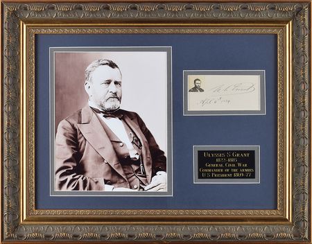 Lot #41 U. S. Grant Signature