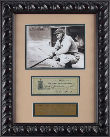 Lot #820 Honus Wagner Check - Image 1