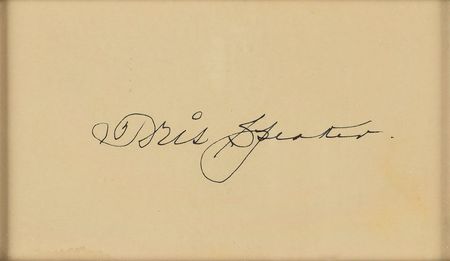 Lot #818 Tris Speaker Signature - Image 2