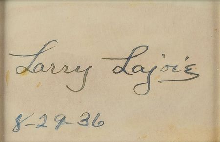 Lot #809 Larry Lajoie Signature and T206 Card - Image 2