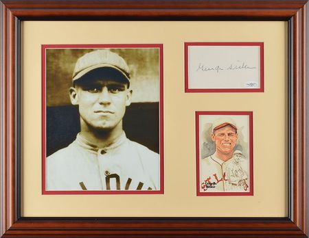 Lot #847 George Sisler Signature - Image 1