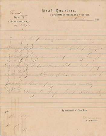 Lot #281 Robert H. Chilton Signed Letter - Image 1