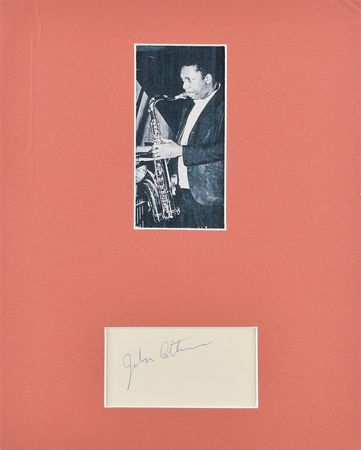 Lot #530 John Coltrane Signature - Image 1