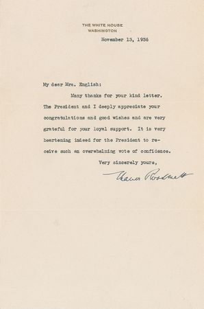 Lot #113 Eleanor Roosevelt - Image 1
