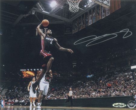 Lot #835 LeBron James Signed Photograph - Image 1