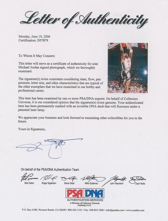 Lot #836 Michael Jordan Signed Photograph - Image 2