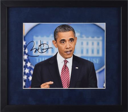 Lot #111 Barack Obama Signed Photograph - Image 1