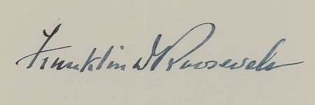Lot #56 Franklin D. Roosevelt White House Card - Image 2