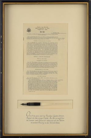 Lot #80 Lyndon B. Johnson: President Johnson fights the War on Poverty - Image 1