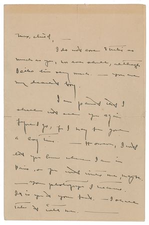 Lot #502 Edna St. Vincent Millay Handwritten Letter Signed - Image 1