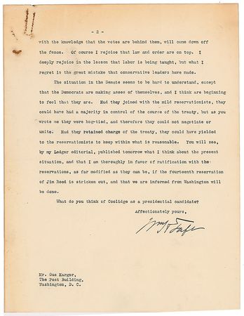 Lot #117 William H. Taft: 