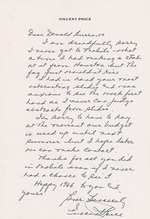 Lot #704 Vincent Price - Image 1