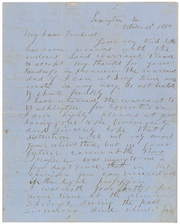 Lot #260 Thomas J. ‘Stonewall’ Jackson: 'Stonewall' as a professor at the Virginia Military Institute - Image 1