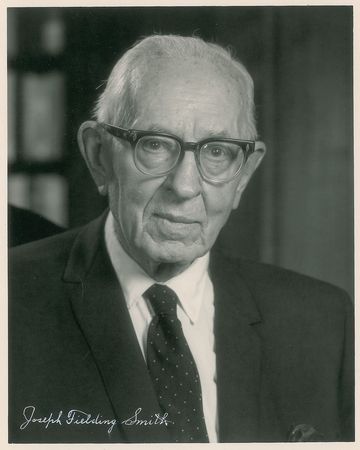 Lot #244 Joseph Fielding Smith Signed Photograph and Typed Letter Signed - Image 1