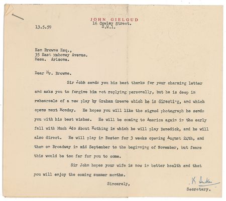 Lot #670 John Gielgud - Image 2