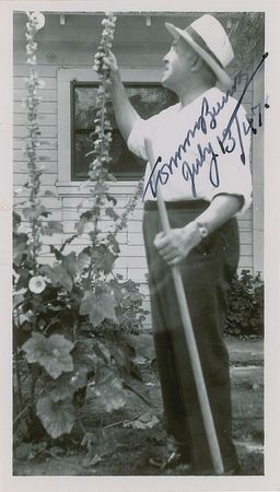Lot #801 Tommy Burns Twice-Signed Photograph - Image 1