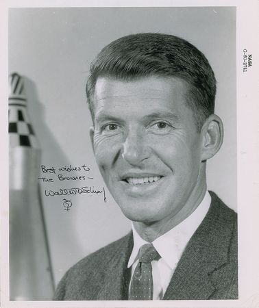 Lot #390 Wally Schirra Signed Photograph and Letter - Image 2