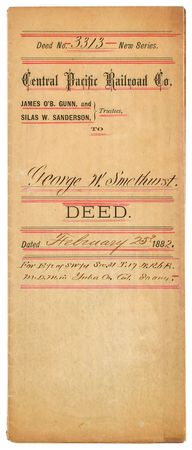 Lot #136 Charles Crocker Signed Document - Image 2