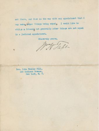 Lot #51 William H. Taft: 