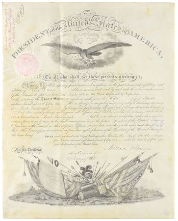 Lot #23 Millard Fillmore Signed Document