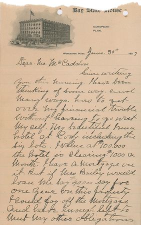 Lot #171 William F. ?Buffalo Bill? Cody: A sales pitch for Buffalo Bill's 
