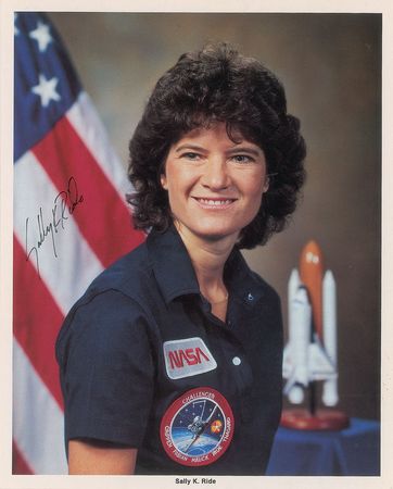 Lot #400 Space Shuttle Astronauts: Ride and Brand Signed Photographs - Image 1