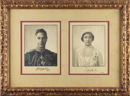 Lot #163 King George VI and Queen Elizabeth Signed Photographs - Image 1