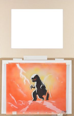 Lot #909 Tyrannosaurus rex production cels from The Plausible Impossible: Terrific T-Rex production cel used for Fantasia and the Disneyland TV show - Image 3