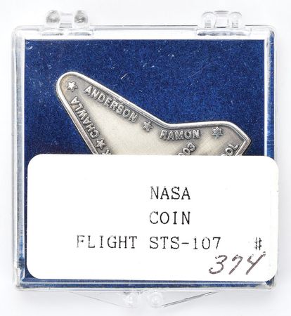 Lot #326 STS-107 Unflown Robbins Medal Robbins Medal - Image 2