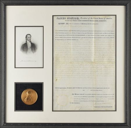 Lot #10 James Monroe: Three hundred acres awarded