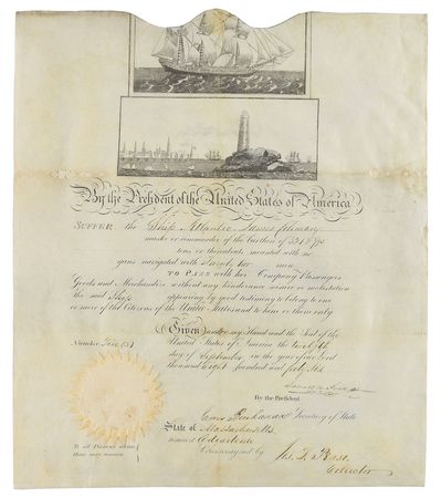 Lot #20 James K. Polk and James Buchanan Signed