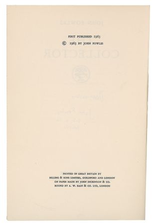 Lot #485 John Fowles Book - Image 2