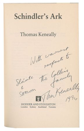Lot #491 Thomas Keneally Book - Image 1