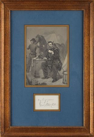 Lot #294 George B. McClellan Signature - Image 1