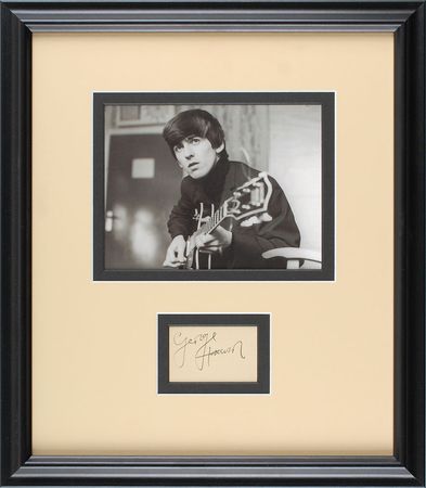 Lot #547 Beatles: George Harrison Signature - Image 1