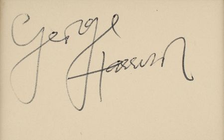 Lot #547 Beatles: George Harrison Signature - Image 2
