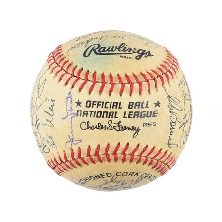 Lot #813 NY Mets: 1969 Baseball - Image 1
