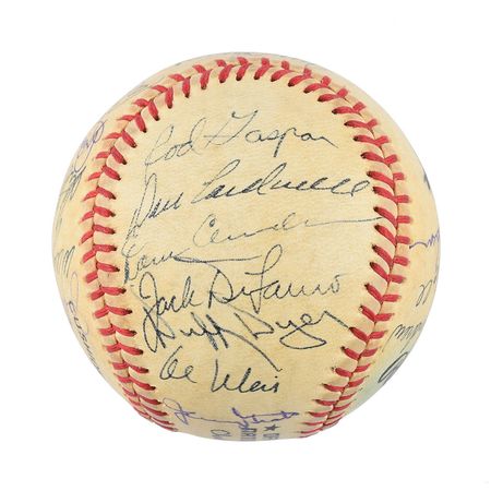 Lot #813 NY Mets: 1969 Baseball - Image 4