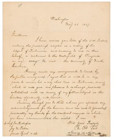 Lot #18 James K. Polk: President Polk plans to