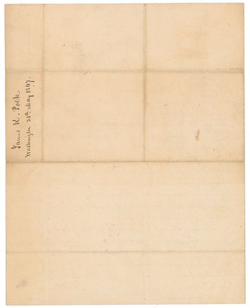 Lot #18 James K. Polk: President Polk plans to visit 