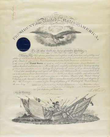 Lot #40 U. S. Grant Signed Document