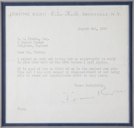Lot #588 Jerome Kern, Richard Rodgers, and Adelaide Hall - Image 4