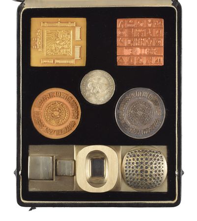 Lot #3080  Mexico City 1968 Summer Olympics Medal Presentation Set - Image 1