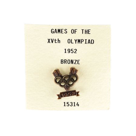 Lot #3053  Helsinki 1952 Summer Olympics Bronze Winner's Medal with Case and Pin - Image 4