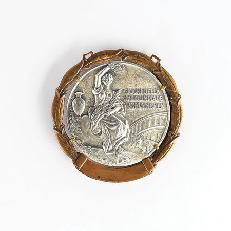 Lot #3065  Rome 1960 Summer Olympics Silver Winner?s Medal - Image 2