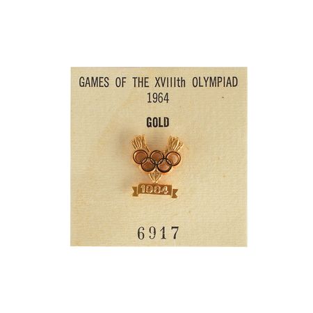 Lot #3070  Tokyo 1964 Summer Olympics Gold Winner's Medal with Case and Pin - Image 7