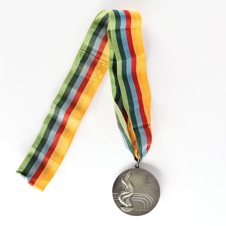 Lot #3099  Moscow 1980 Summer Olympics Silver Winner's Medal with Case and Pin - Image 3