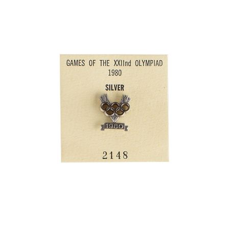 Lot #3099  Moscow 1980 Summer Olympics Silver Winner's Medal with Case and Pin - Image 7